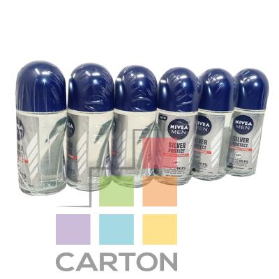 NIVEA DEODORANT MEN SILVER PROTECT 6*50ML